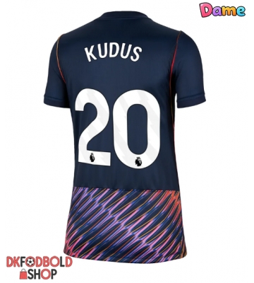 Tottenham Hotspur Mohammed Kudus #20 Udebanetrøje Dame 2026-27 Kort ærmer Tottenham Hotspur Mohammed Kudus #20 Udebanetrøje Dame 2026-27 Kort ærmer